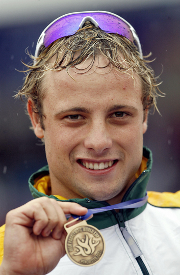 The athlete Oscar Pistorius