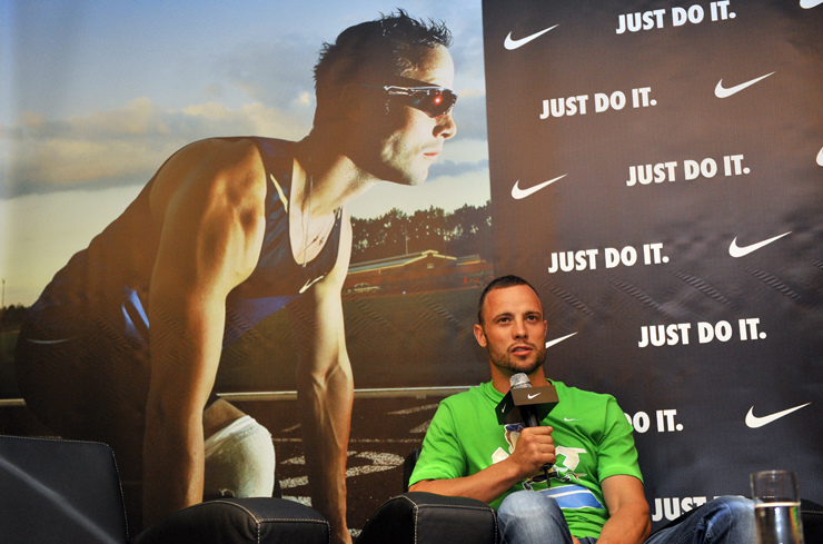 The athlete Oscar Pistorius