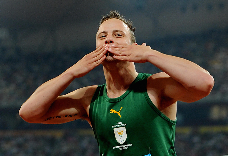 The athlete Oscar Pistorius