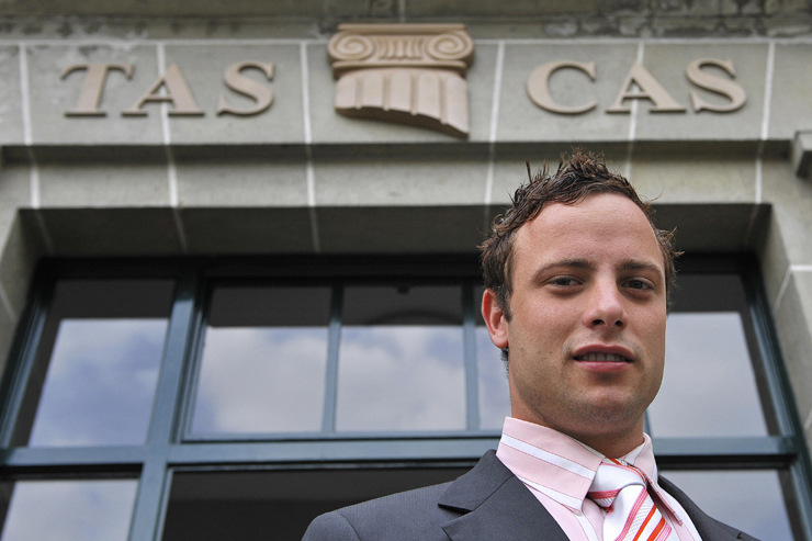 The athlete Oscar Pistorius