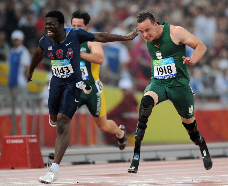 The athlete Oscar Pistorius