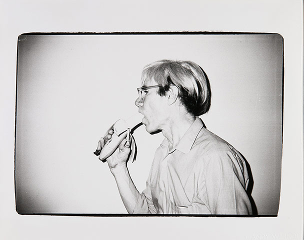 Warhol Photography: Andy Warhol with a Banana, 1982