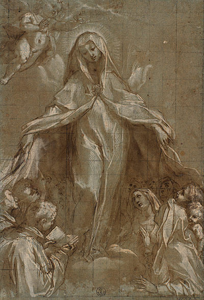 Federico Barocci: Compositional study for the Madonna della Misericordia by Barocci