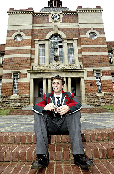 oscar: Oscar Pistorius as a schoolboy, South Africa - 22 Apr 2005