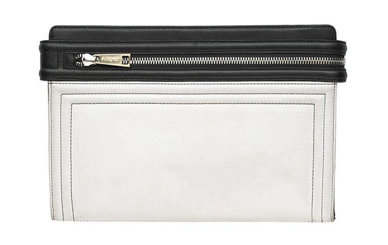 Accessories Monochrome: Black and white handbag