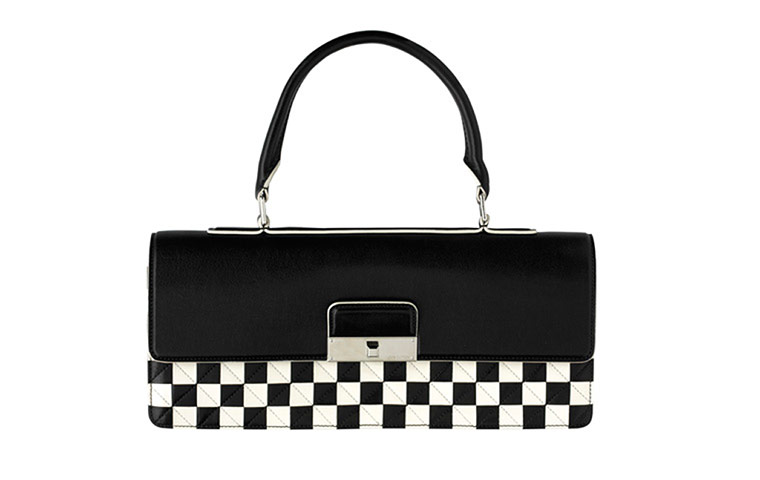 Accessories Monochrome: Black and white handbag