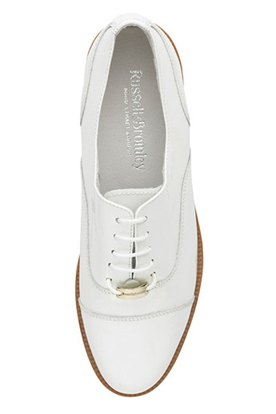 Accessories Monochrome: White brogue