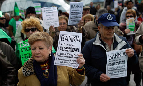 Bankia protesters