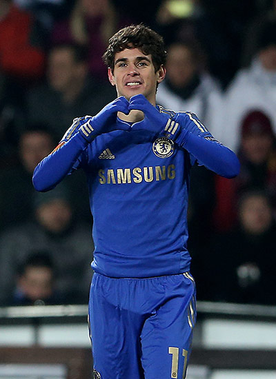 Europa League : Oscar celbrates scoring