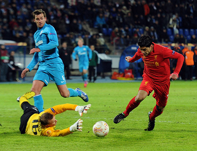 Europa League : Luis Suarez of Liverpool