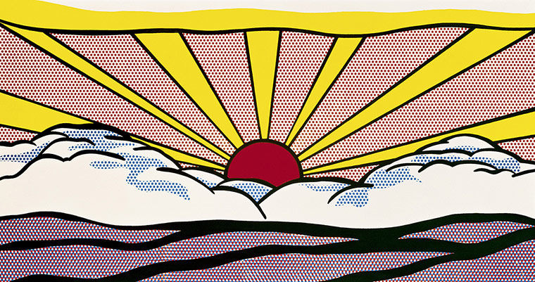 Roy Lichtenstein : Sunrise 1965 by Roy Lichtenstein 