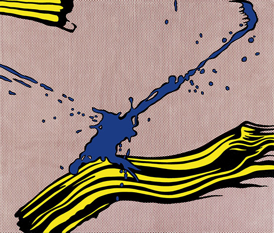 Roy Lichtenstein : Brushstroke with Spatter 1966  by Roy Lichtenstein 