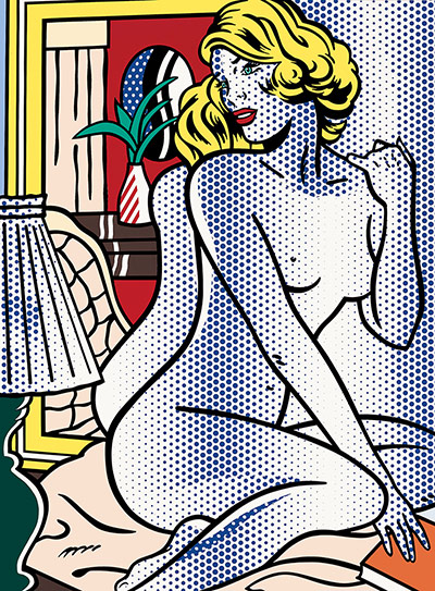 Roy Lichtenstein : Blue Nude 1995  by Roy Lichtenstein 