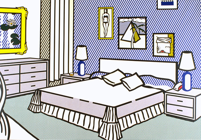 Roy Lichtenstein : Interior with Waterlilies 1991 by Roy Lichtenstein 