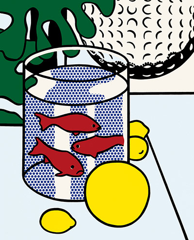 Roy Lichtenstein : Still Life with Goldfish 1972 by Roy Lichtenstein 