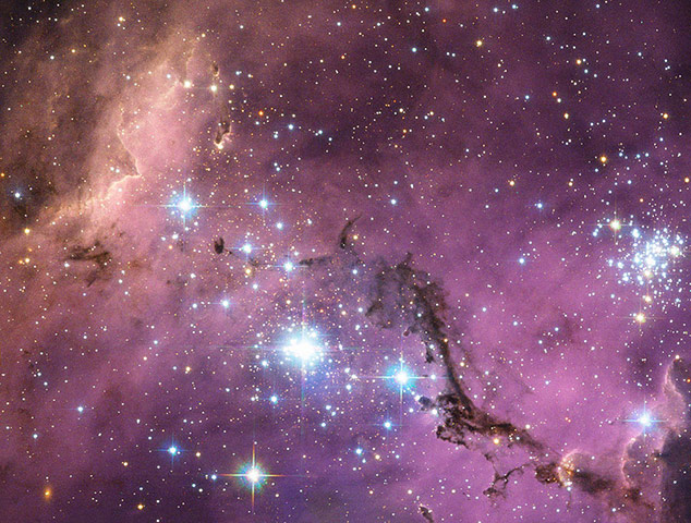 A month in space: Hubble Sees Hidden Treasure in Large Magellanic Cloud