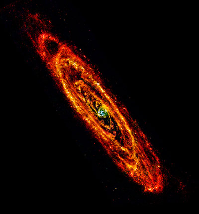 A month in space: new view of the Andromeda galaxy