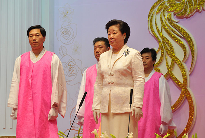 Mass wedding: Hak Ja Han Moon, the widow of the late Unification Church founder