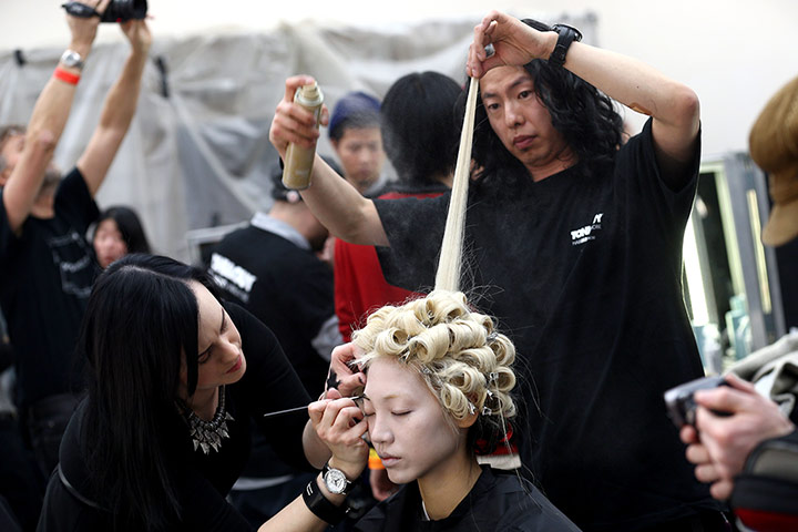 London Fashion Week: Vivienne Westwood Red Label show backstage