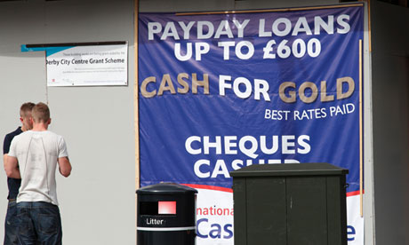 payday loans and cash for gold sign
