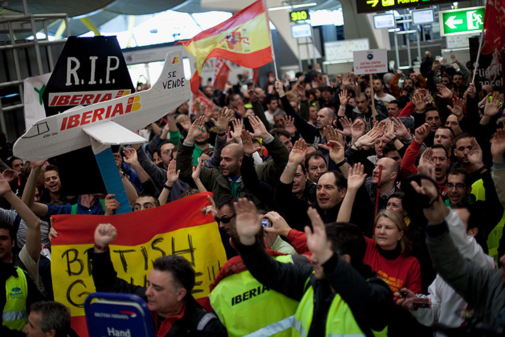 Iberia strike: Iberia Workers Hold Five-Day Strike Over Job Cuts