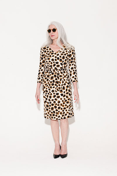 All ages dresses: brown patterned dress