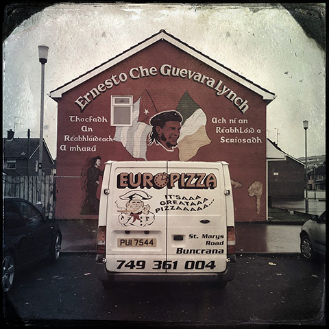 Olmos Derry: A Bogside mural to Che Guevera in Derry