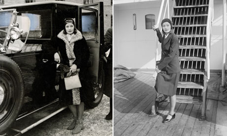 Greta Garbo travelling 