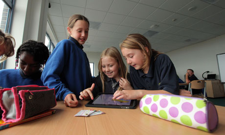 school children ipad