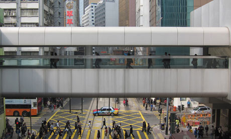 Cities Without Ground Bridge over street