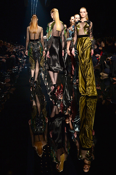 Milan Fashion Week 1: Models display creations as part of Gucc