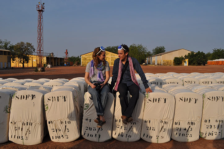 Fairtrade: The cotton bales are stocked
