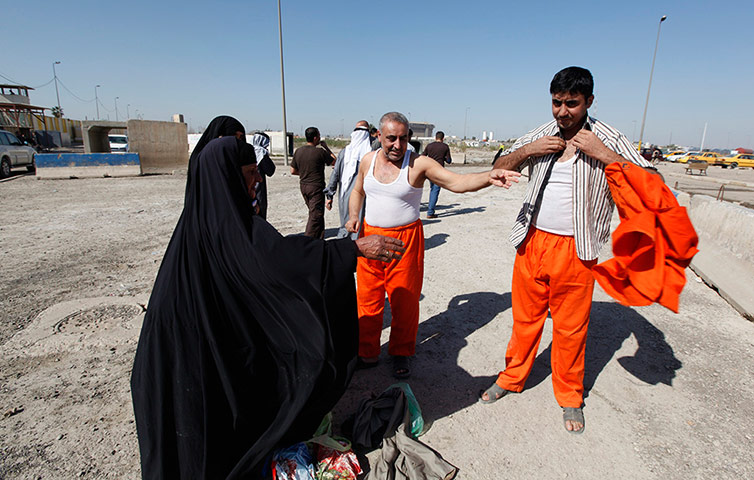 24 hours in pictures: Freed detainees
