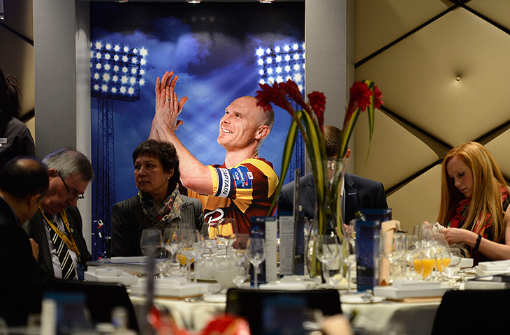Capital One Final: An picture of Bradford's Gary Jones, hangs in a dining area