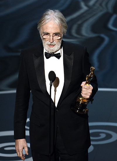 Oscar Ceremony 2013: Here's Michael Haneke. He directed Amour