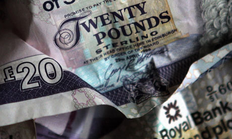 RBS twenty pound note
