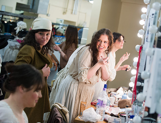 Carmen: The cast for Carmen get ready backstage at the Royal Albert Hall