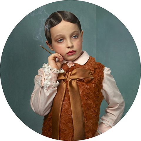 Big Pic - Smoking Kids: young boy in victorian clothes smoking cigarette 
