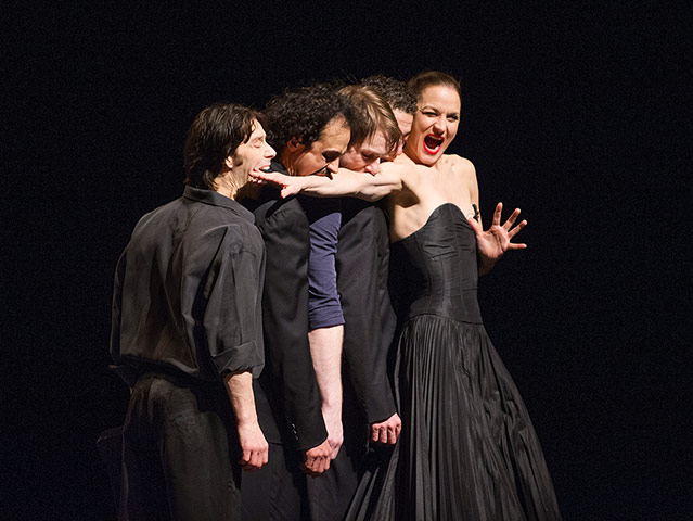 Vollmond: A scene from Vollmond by Tanztheater Wuppertal Pina Bausch
