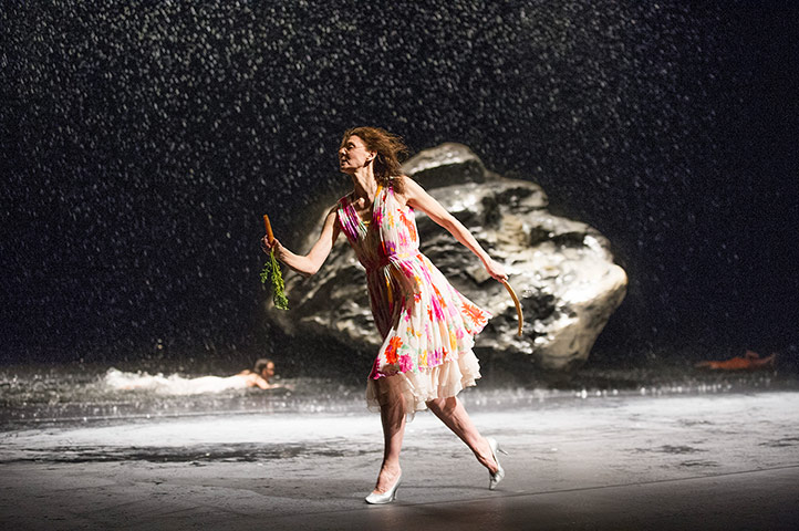 Vollmond: A scene from Vollmond by Tanztheater Wuppertal Pina Bausch