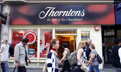 Thorntons results chocolate supplier supermarkets