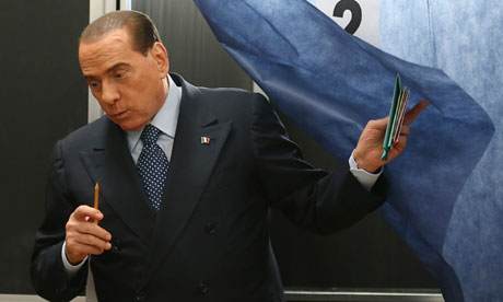 Italy election euro crisis silvio berlusconi