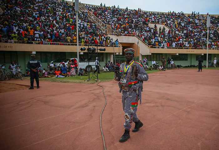 FTA: Nic Bothma: An official walks around the stadium during the opening of the festival