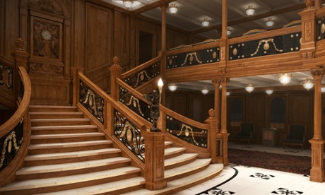 The grand staircase in the Titanic 2