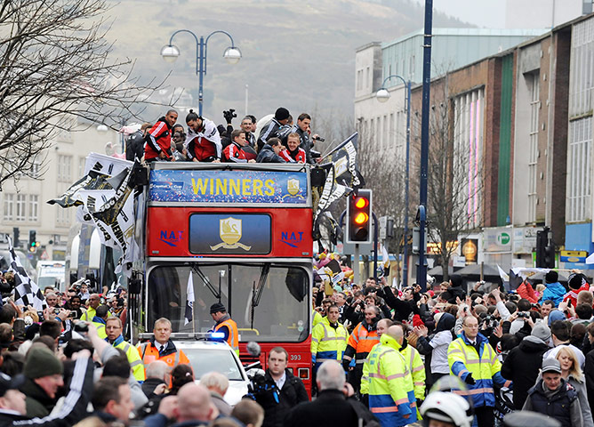 Swansea parade: Swansea City Capital One Cup Winners Parade