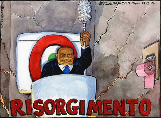 26.02.13: Steve Bell on the Italian election