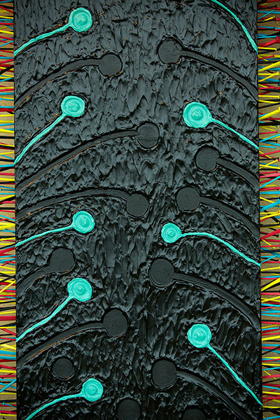 Yinka Shonibar: Totem painting by Yinka Shonibare