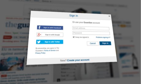Google user? You can now sign in to guardian.co.uk with your account