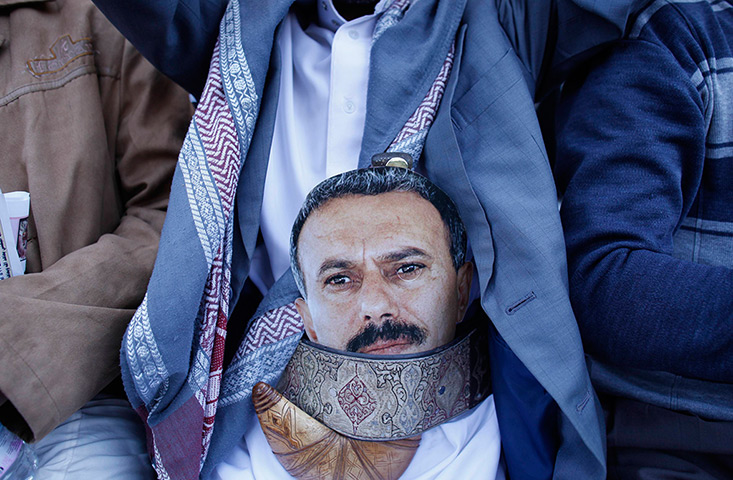24 hours: Sana'a, Yemen: A supporter of Yemen's former President Ali Abdullah Saleh