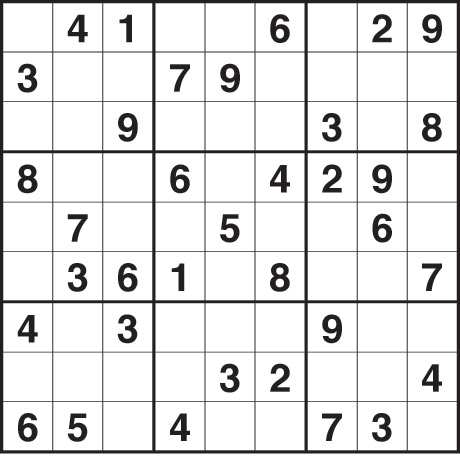 Easy Crossword on Fill The Grid So That Every Row  Every Column And Every 3x3 Box